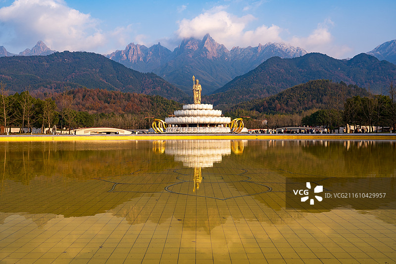 九华山大愿文化园地藏圣像图片素材