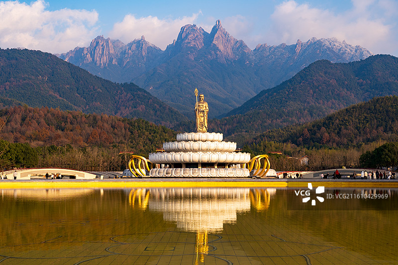 九华山大愿文化园地藏圣像图片素材