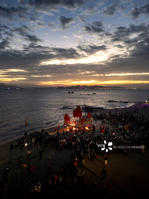 王船余辉图片素材