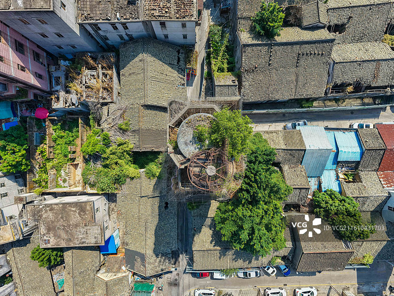 广东省深圳市龙岗区，龙岗怪楼图片素材