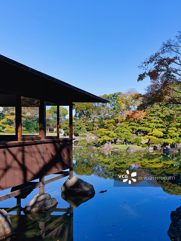 庆泽园-大阪市天王寺公园日式庭院图片素材