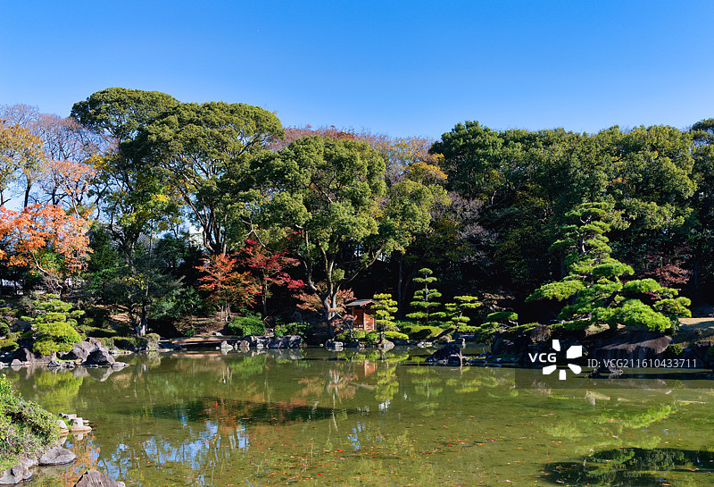庆泽园-大阪市天王寺公园日式庭院图片素材