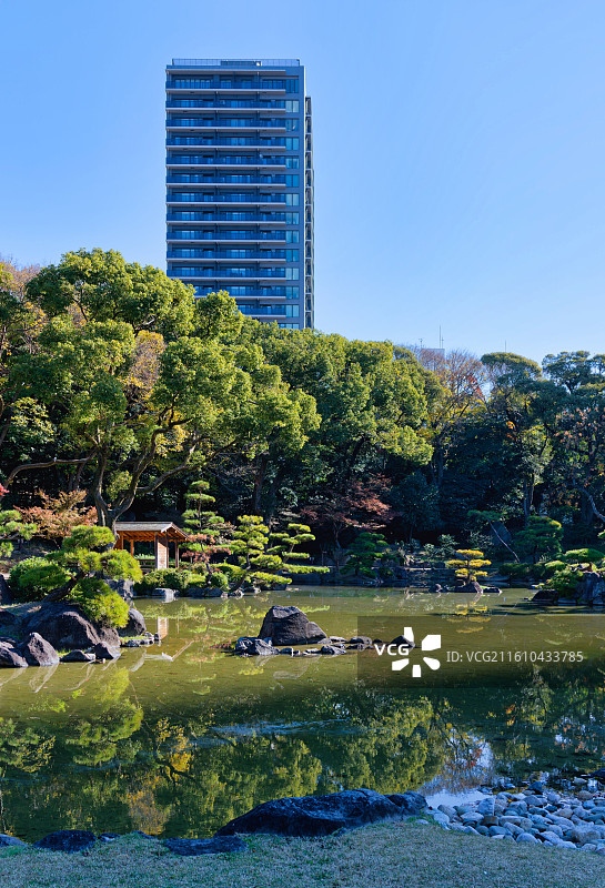 庆泽园-大阪市天王寺公园日式庭院图片素材