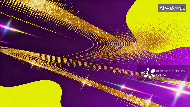 【AI数字艺术】金色撞色甜美青春活力背景图片素材