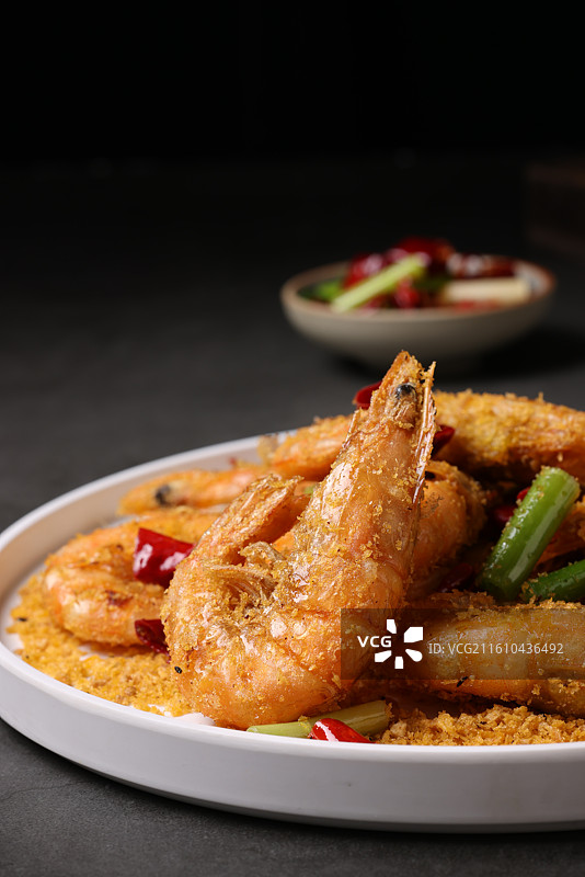 避风塘海白虾图片素材