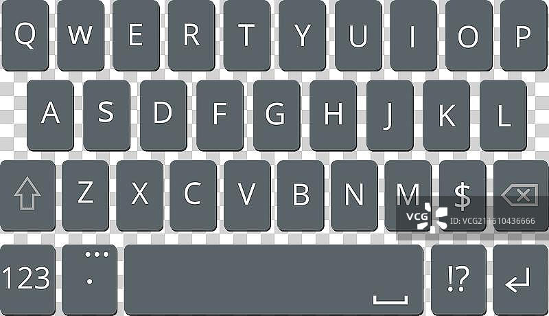 电脑键盘布局 字母按钮图片素材