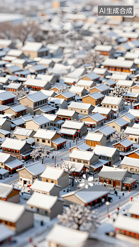 【AI数字艺术】竖版冬至节气海报底图6图片素材