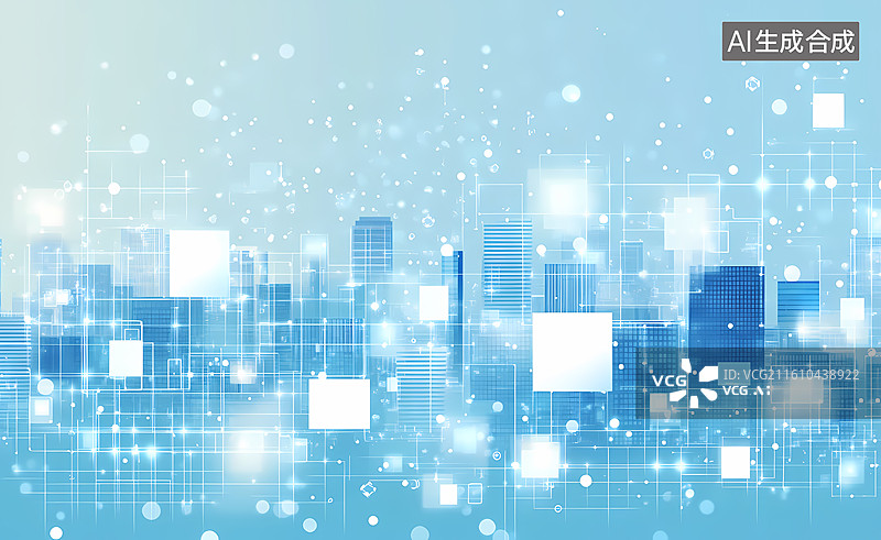 【AI数字艺术】科技赋能智慧城市图片素材