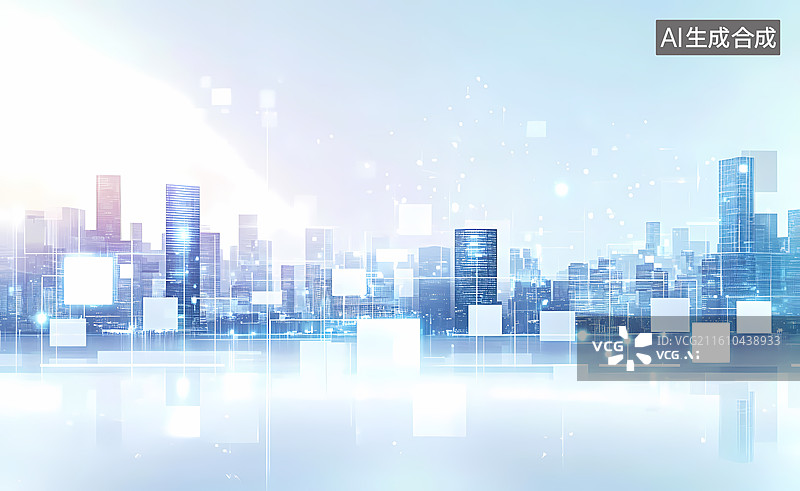 【AI数字艺术】科技赋能智慧城市图片素材