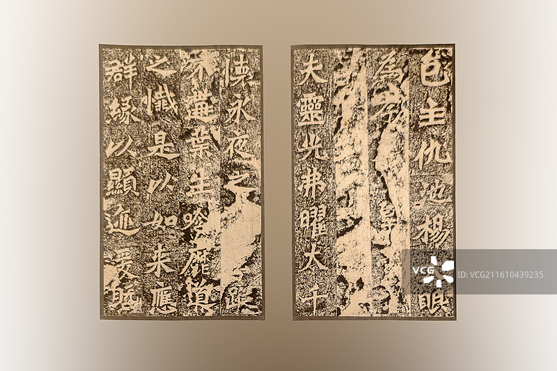 《杨大眼为孝文帝造像记》拓本，北魏，刻于河南洛阳龙门石窟，中国国家博物馆藏图片素材