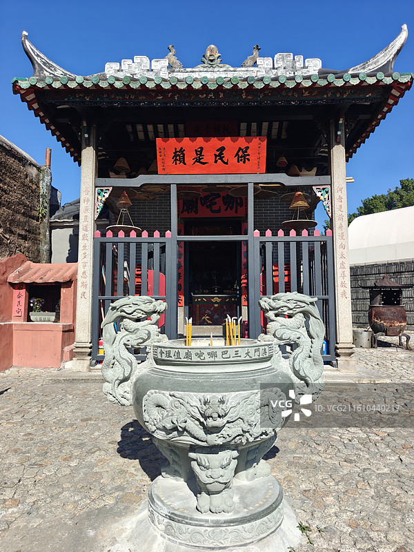 澳门大三巴哪吒庙图片素材