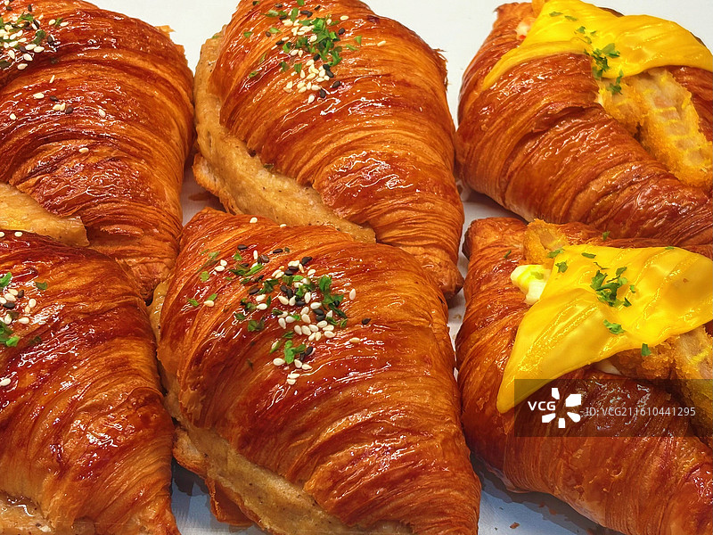 可颂牛角包图片素材