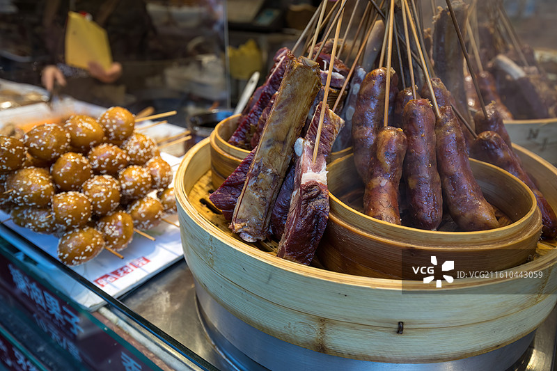 成都宽窄巷子小吃图片素材