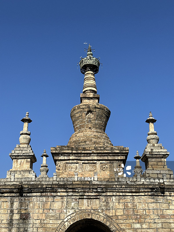 云南昆明官渡古镇金刚塔图片素材