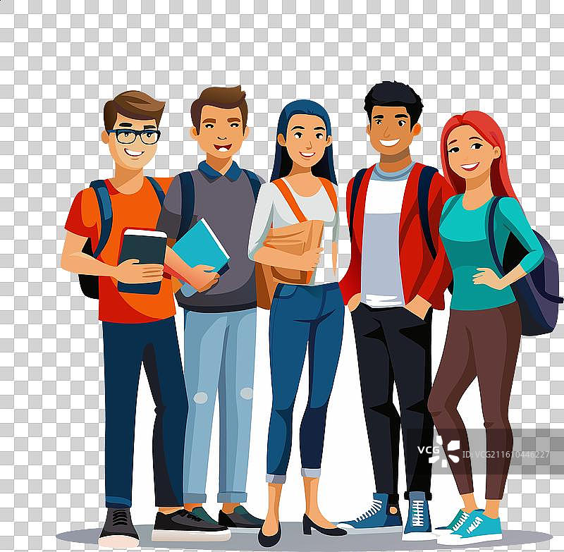 学生群体学习教育图片素材