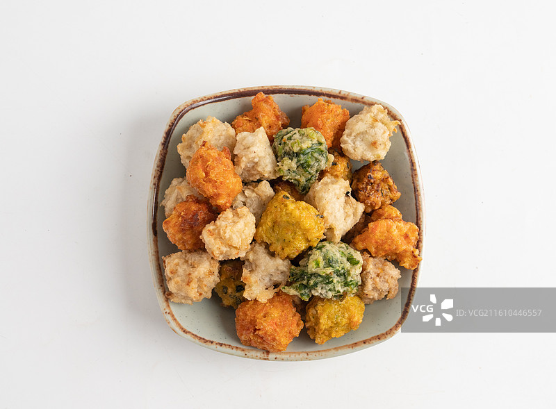 炸菜丸子图片素材