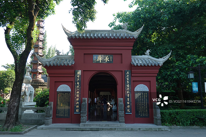 四川省成都市成都文殊院图片素材