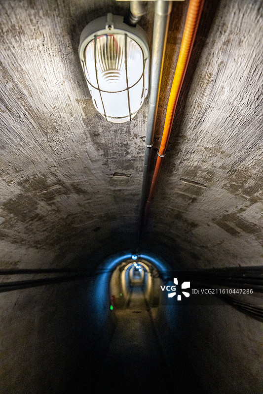 侵华日军海拉尔要塞遗址博物馆地下堡垒图片素材