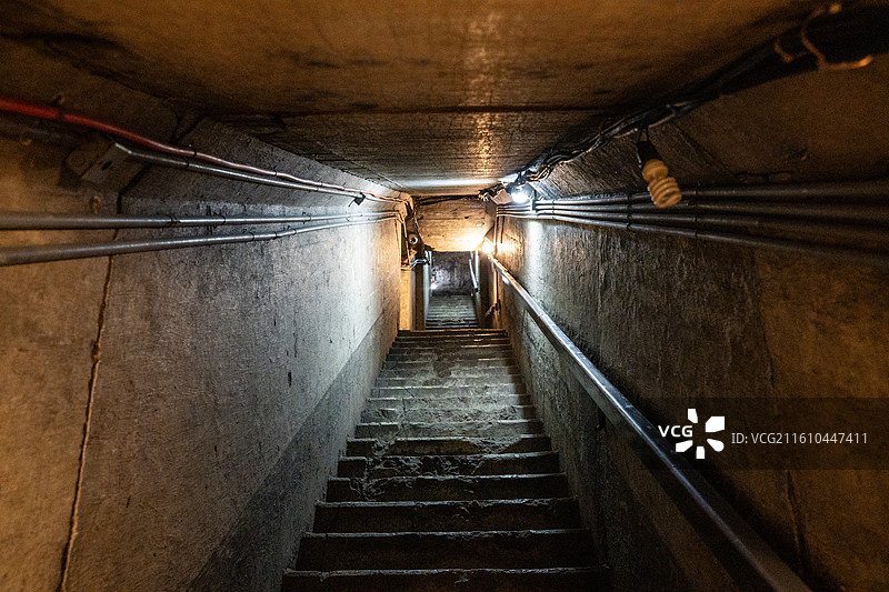 侵华日军海拉尔要塞遗址博物馆地下堡垒图片素材