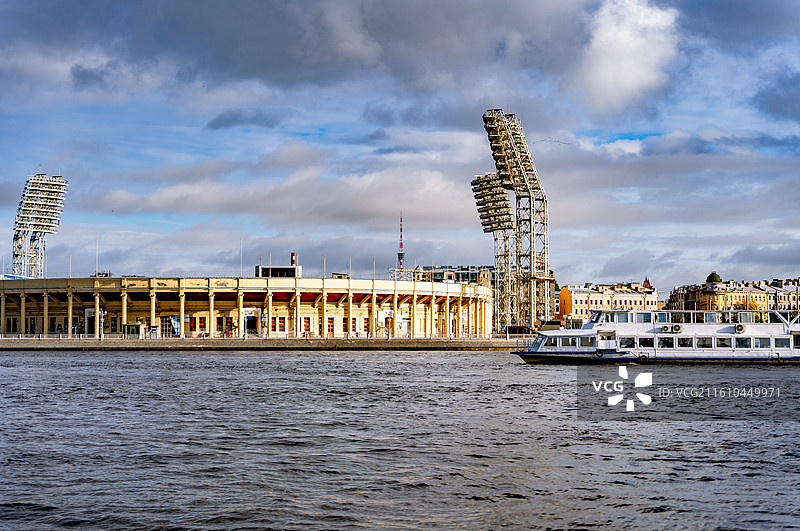 俄罗斯圣彼得堡彼得罗夫斯基体育场(PetrovskyStadium)图片素材