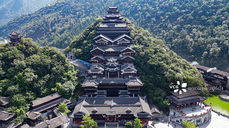 重庆蚩尤九黎称航拍图片素材