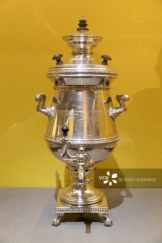 俄宴风华克里姆林宫茶炊图片素材