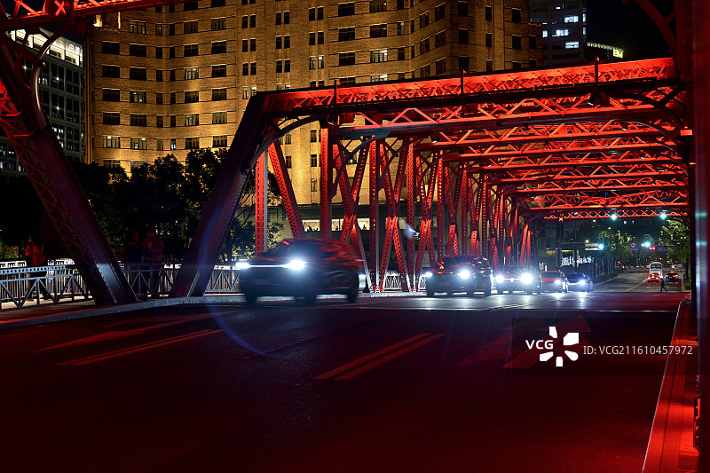 外白渡桥夜景图片素材