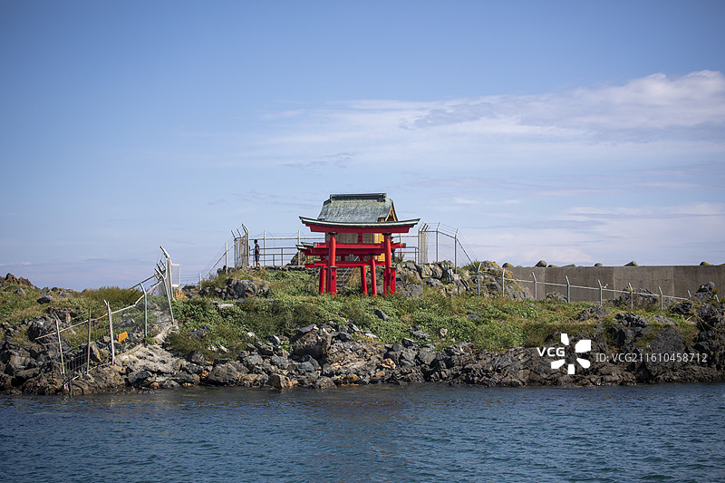 日本青森县八户港口的风光图片素材