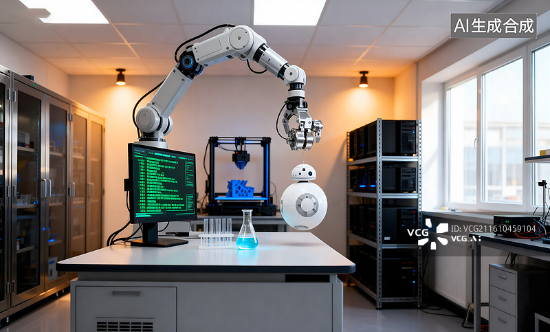 【AI数字艺术】智能实验室图片素材