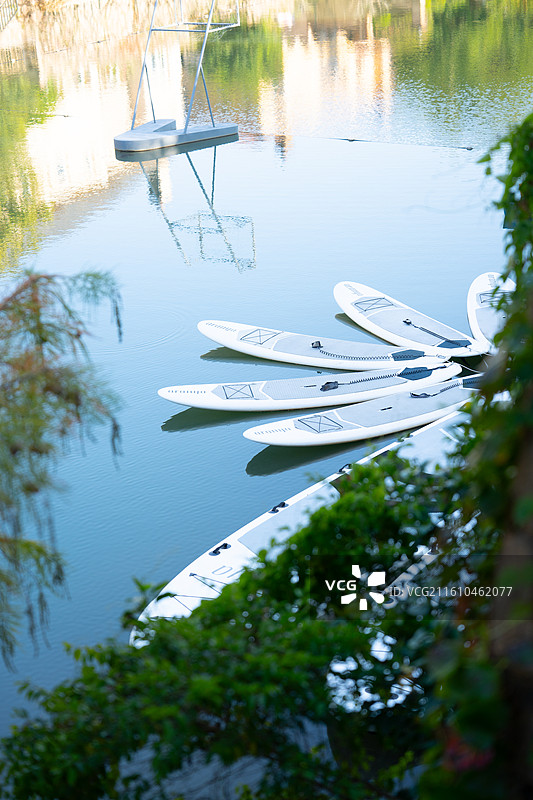 花都九龙湖阿那亚的皮划艇图片素材