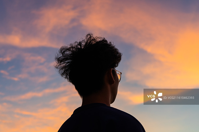 日落人像图片素材