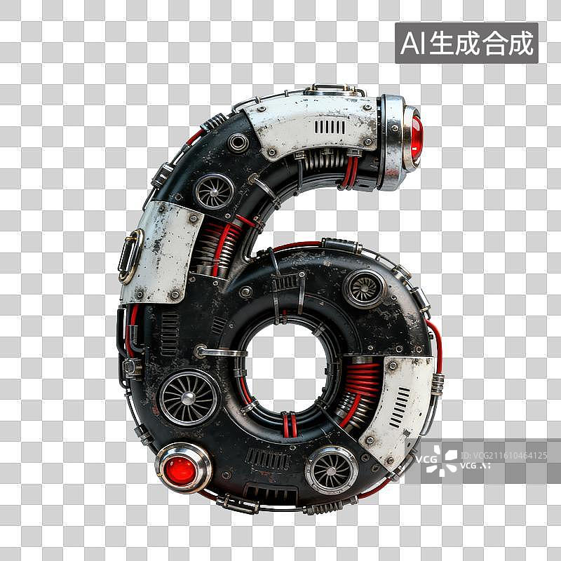 【AI数字艺术】3D工业机械风赛博精密机械齿轮结构数字图片素材