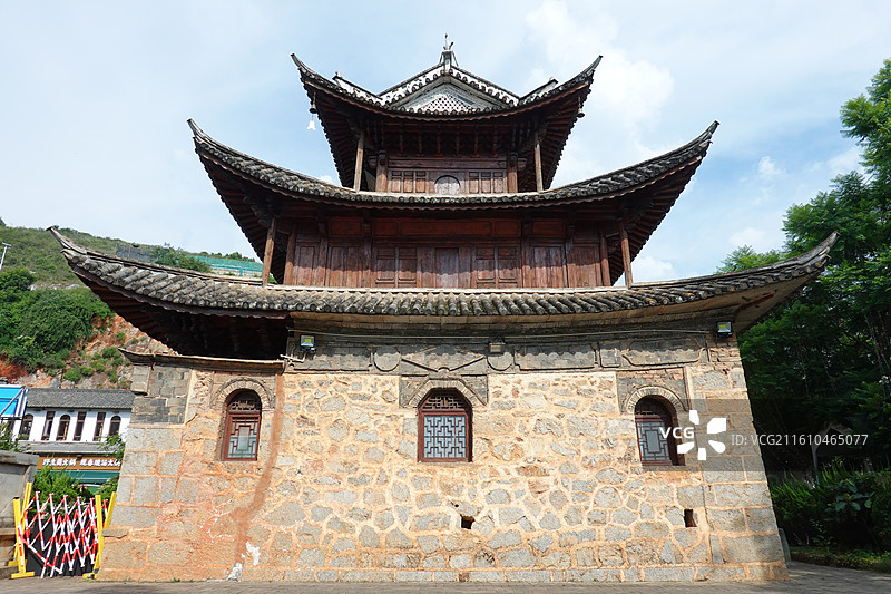 云南大理洱海双廊古镇魁星阁图片素材