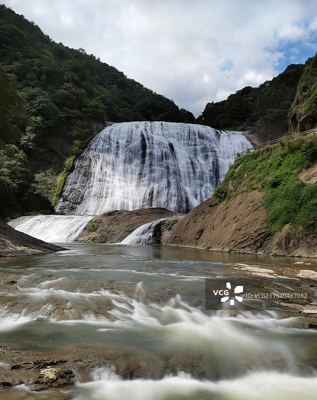 周予九龙漈瀑布图片素材