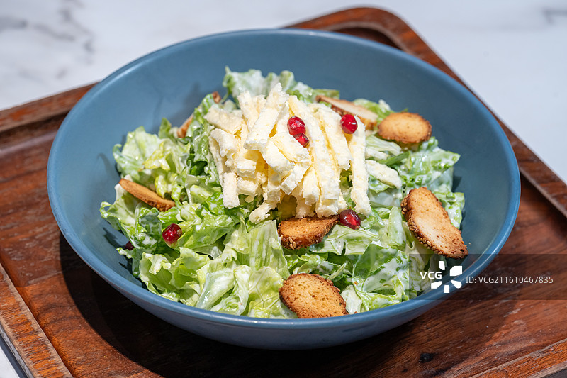 新疆特色 美食 奶皮子 沙拉 凯撒沙拉 石榴图片素材