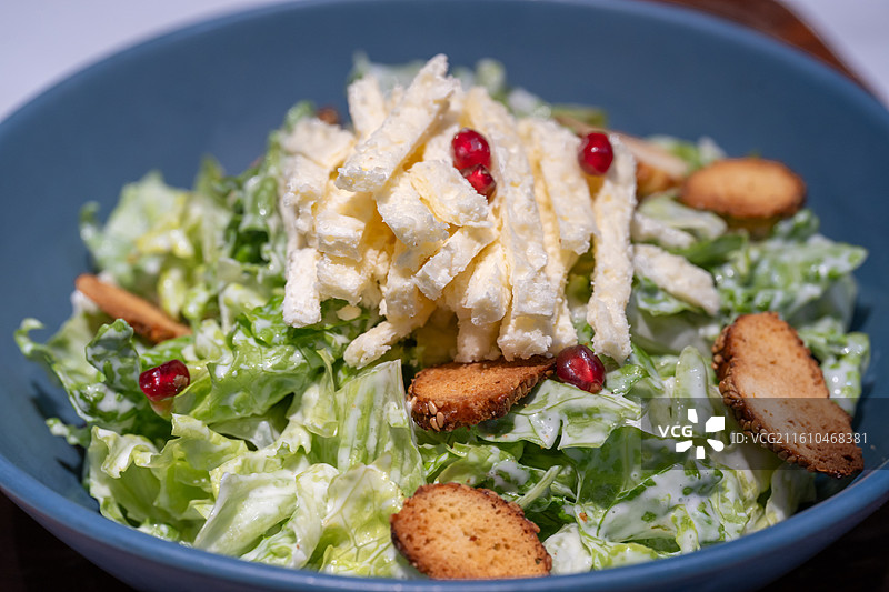 新疆特色 美食 奶皮子 沙拉 凯撒沙拉 石榴图片素材