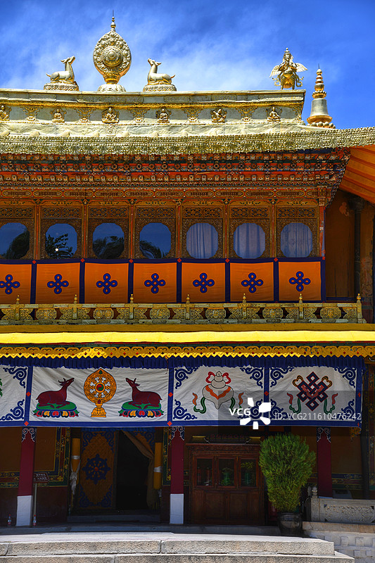 拉萨罗布林卡 达旦明久颇章图片素材