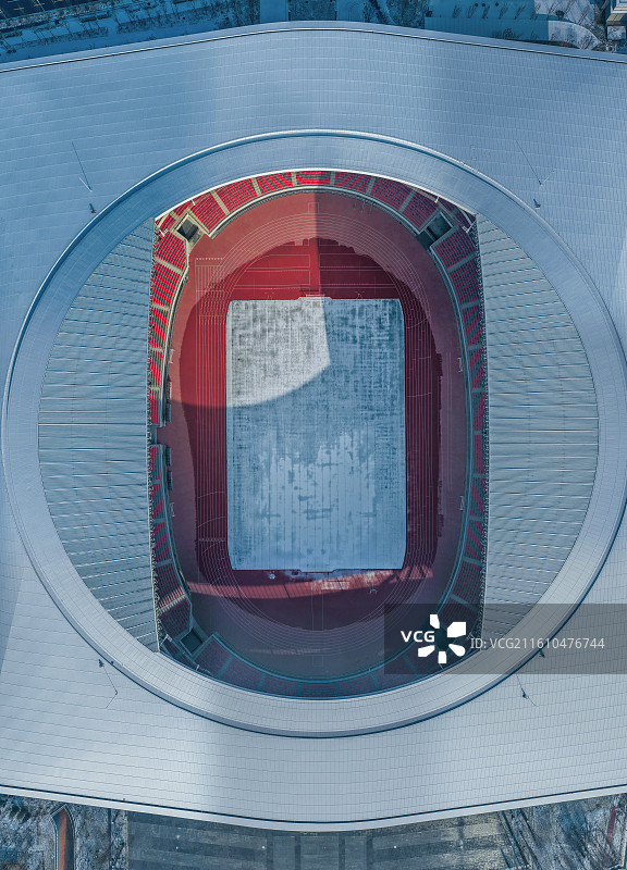 雪后的雄安体育中心，雄安新区体育中心，雄安体育中心，比赛，体育馆，体育场图片素材