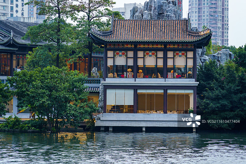 广州荔枝湾景区，，广州西关风情图片素材