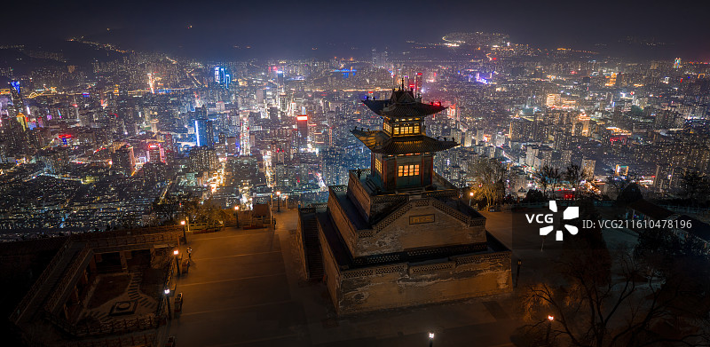 兰州三台阁夜景图片素材