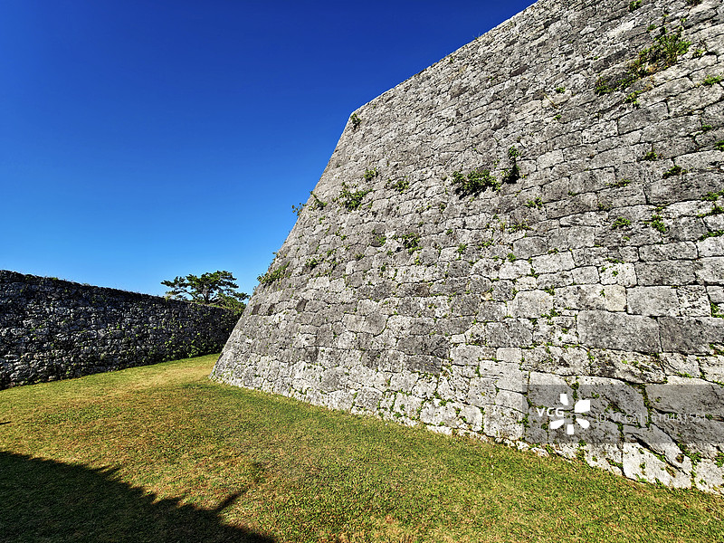 日本冲绳县读谷村，世界文化遗产座喜味城迹图片素材
