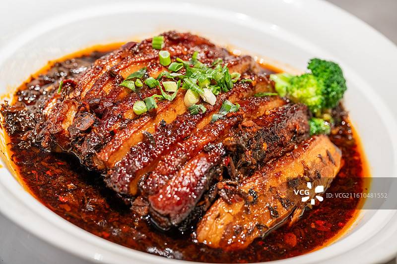 梅菜扣肉烧白 川菜 特写 中餐 梅干菜 五花肉 电商 菜单图片素材