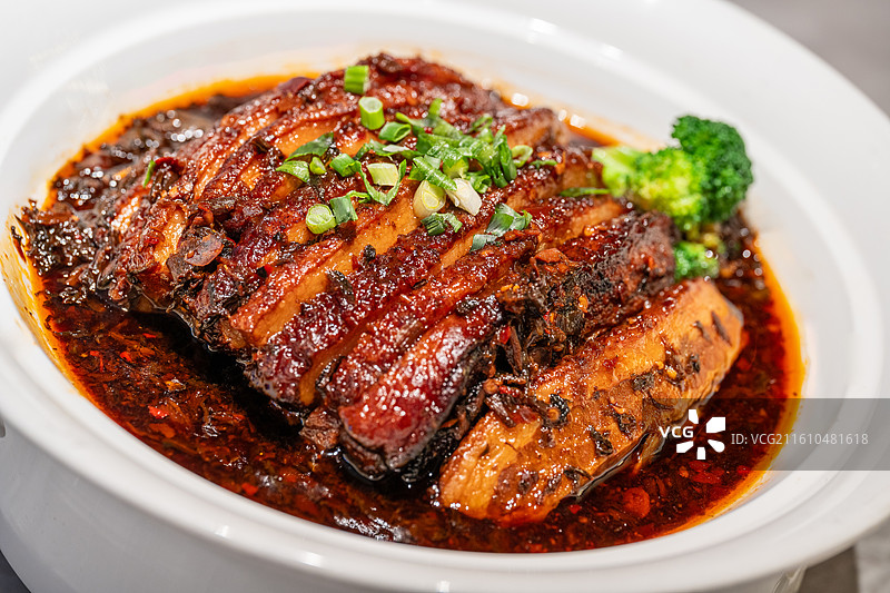 梅菜扣肉烧白 川菜 特写 中餐 梅干菜 五花肉 电商 菜单图片素材