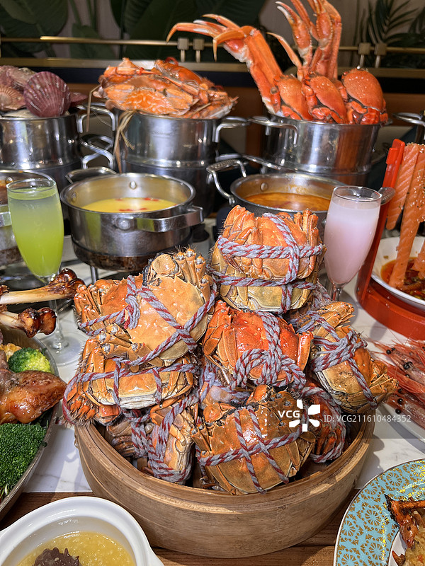 自助式海鲜餐厅图片素材