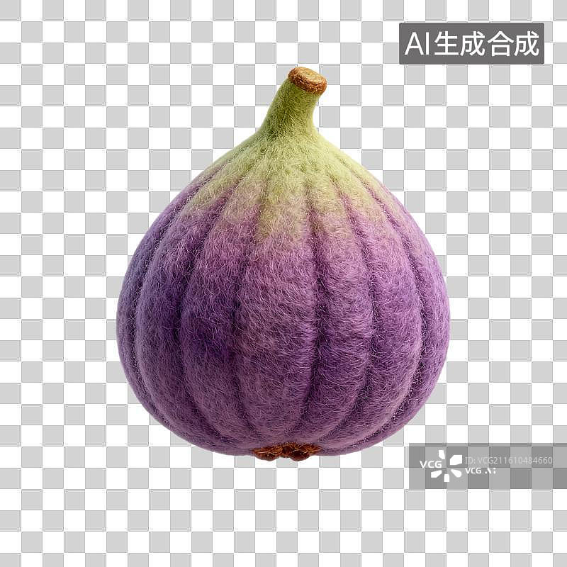 【AI数字艺术】手工毡制无花果图片素材