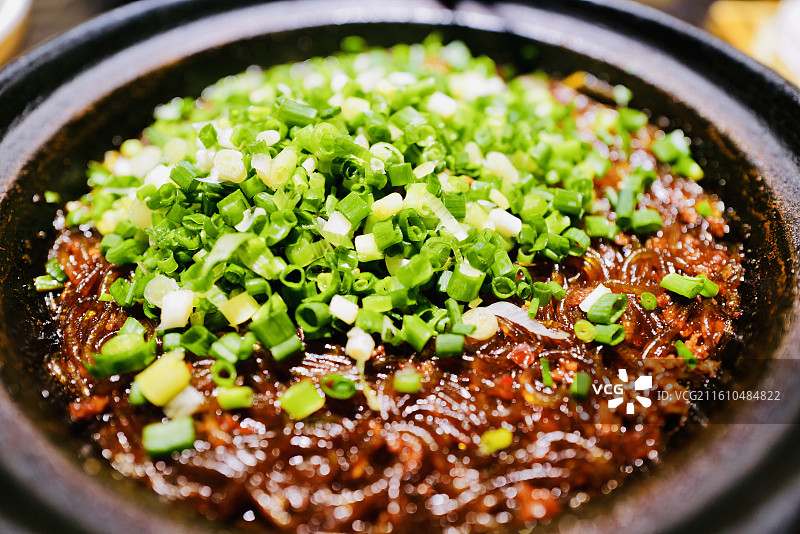 川菜特色美食蚂蚁上树（粉丝肉末）图片素材