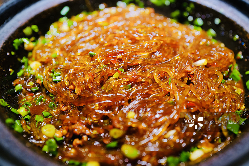 川菜特色美食蚂蚁上树（粉丝肉末）图片素材