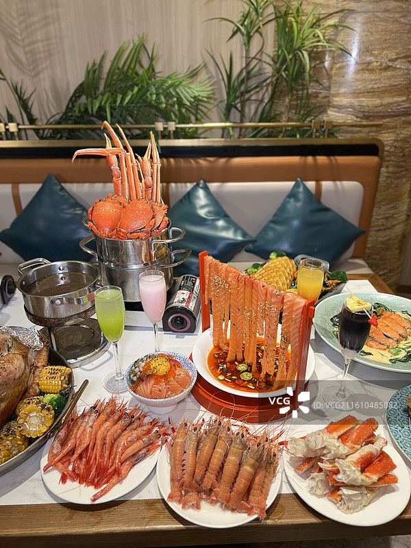 自助式海鲜餐厅图片素材