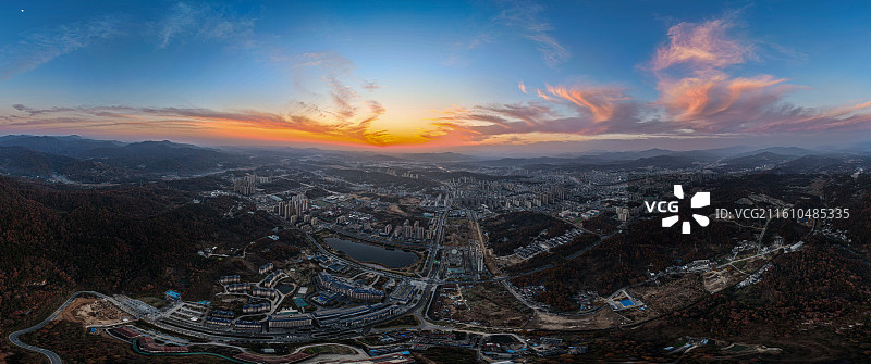 航拍湖北省黄冈市罗田县风光图片素材