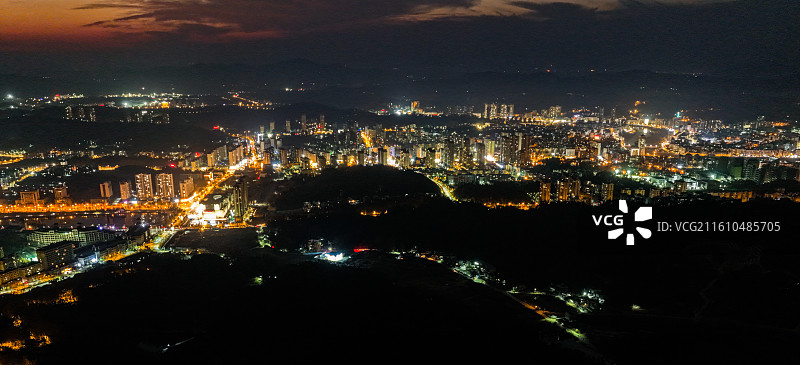 航拍湖北省黄冈市罗田县风光图片素材